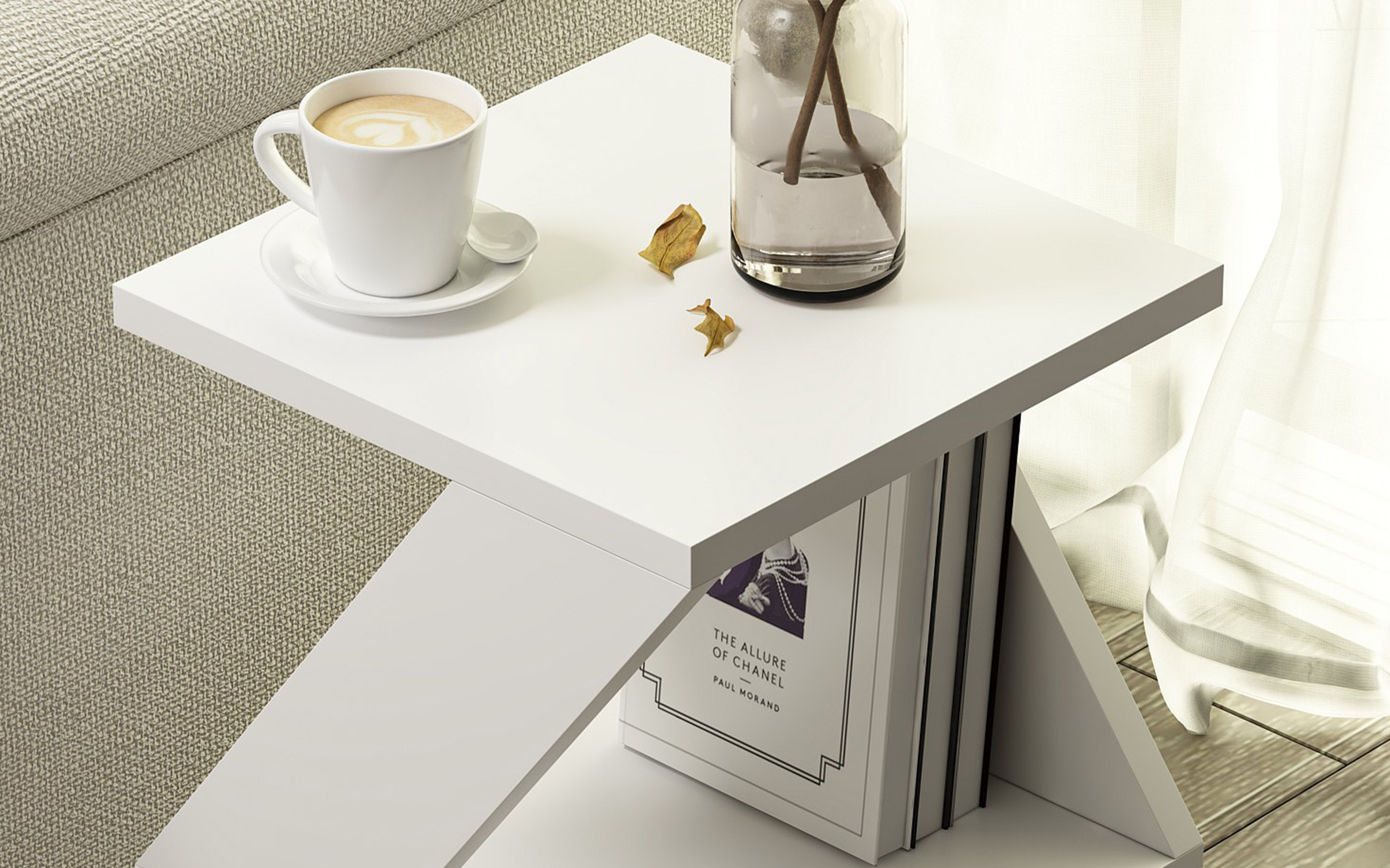 Side table Arida M, white  6